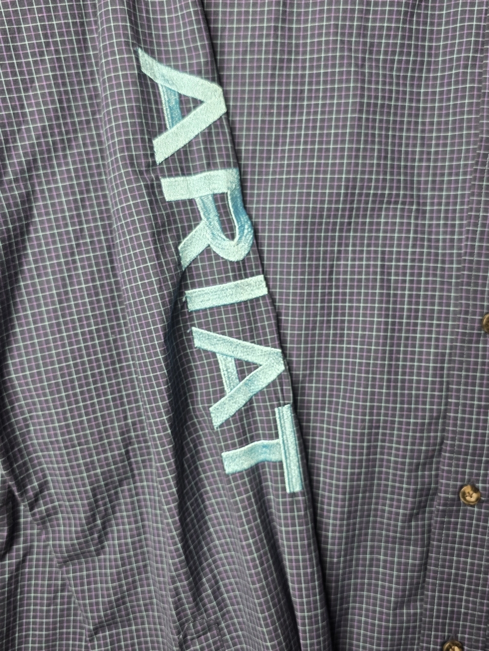 Ariat: Men’s Pro Series Navy Team Sully Fitted Shirt Sz XL - Picture 4 of 9